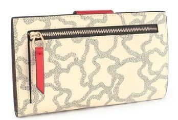 Billetera Tous Flat Icon Multi Beige-Rojo 095960533