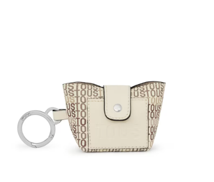 Mini colgante beige con bolsa interior TOUS Cecilia 395901016