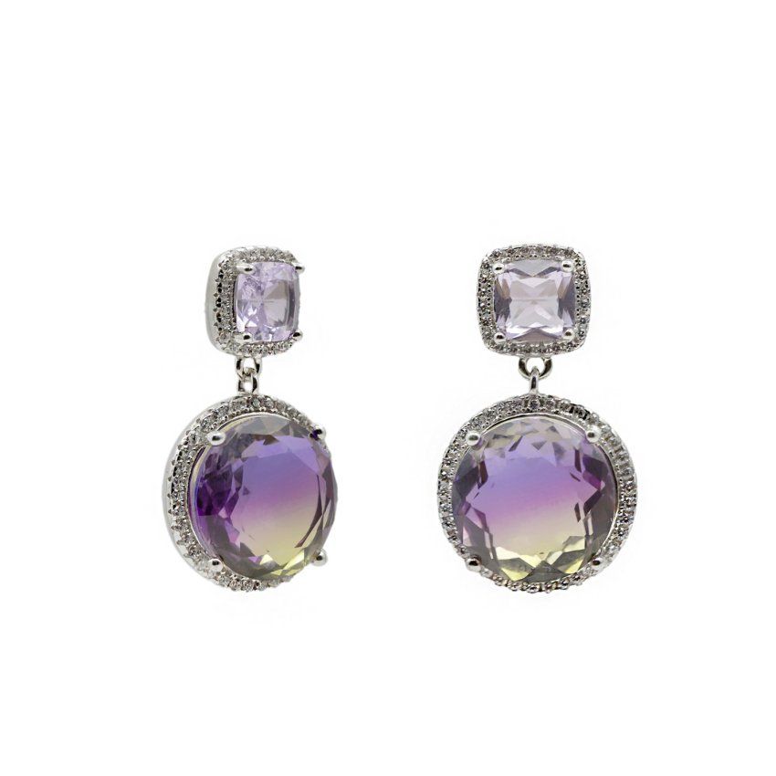 pendientes de piedras de colores en tonos amatista y amarillo detalle  1500x1500 19594 R A