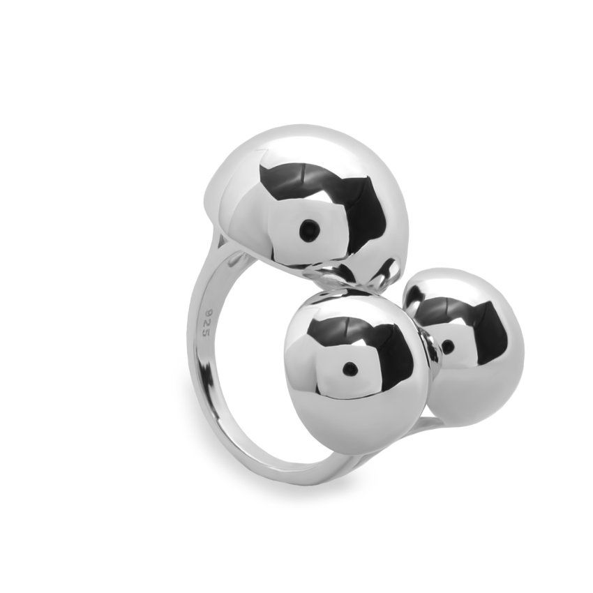 anillo de plata grande con tres esferas detalle  1500x1500 19848 R