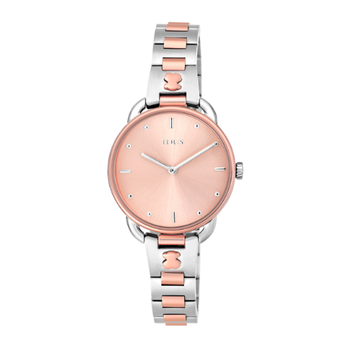 ✨Reloj Tous T-Shine mujer acero bitono rosado y circonitas, 200351045.